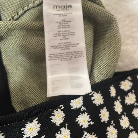 Sandro Paris-maje Floral Black and White Women's Shorts - Picture 4 of 16